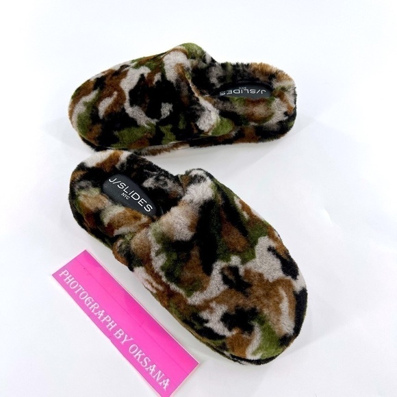 JSlides Sleek Genuine Shearling Platform Slipper size US 6 - Picture 11 of 13